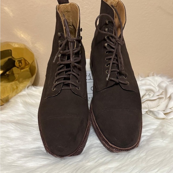 Meermin Dark Brown Suede Boots - Picture 3 of 10